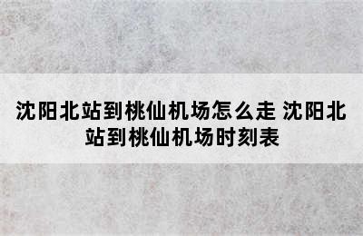 沈阳北站到桃仙机场怎么走 沈阳北站到桃仙机场时刻表